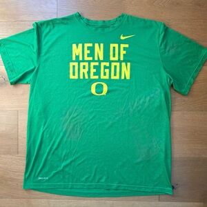 Nike University Oregon Dri-Fit T-Shirt Green "Men of Oregon" Men's XXL